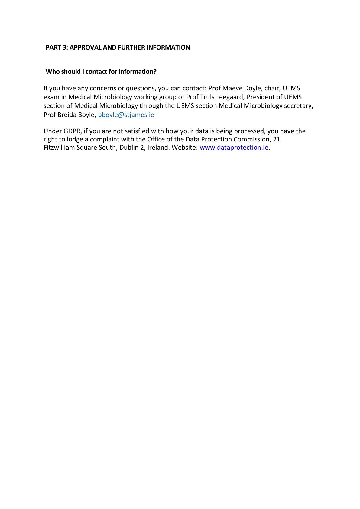 Participant Information Leaflet MD 20263